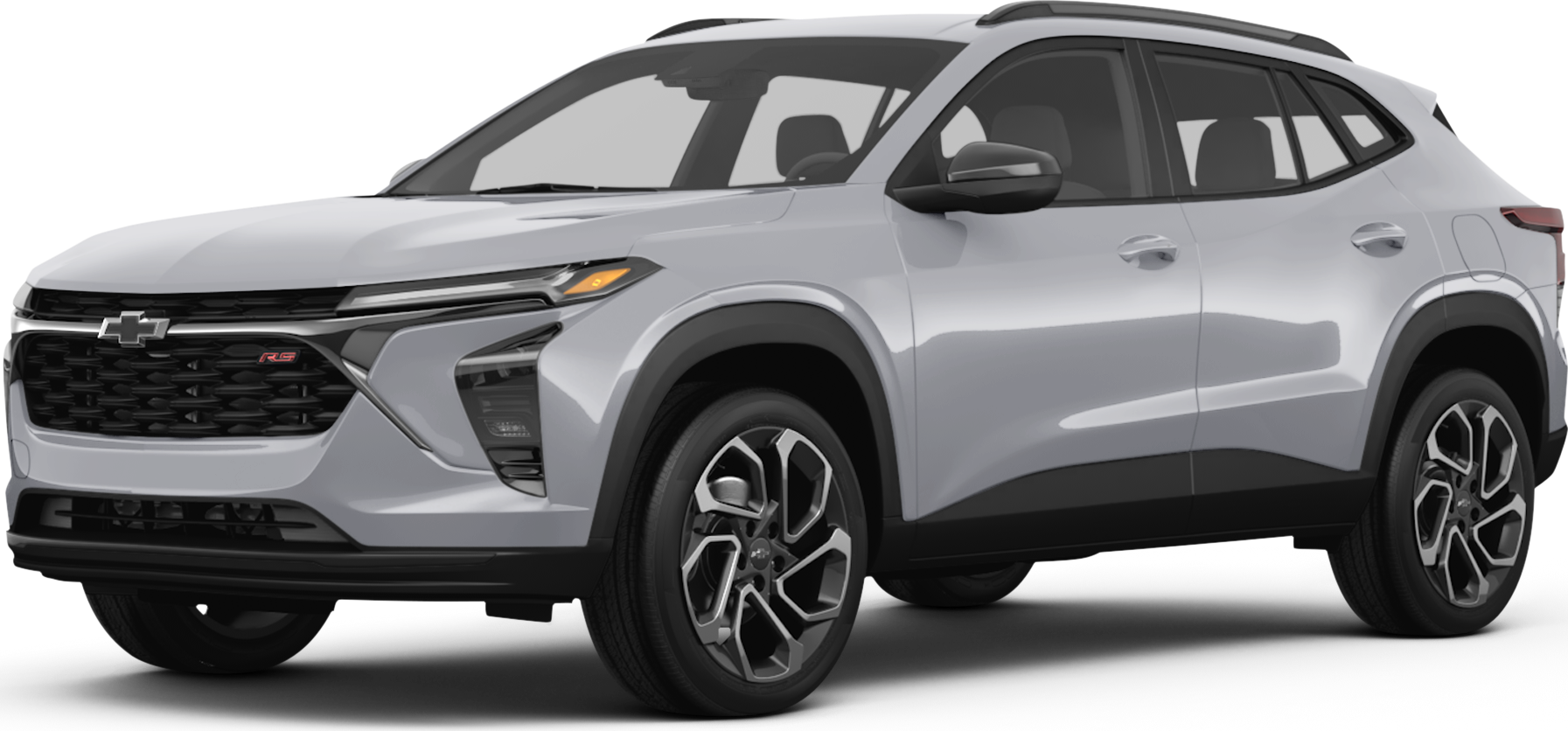 2026 Chevrolet Trax front-facing, side angle cropped car colored image