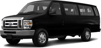 E350 Super Duty Passenger XLT Extended Van 3D image