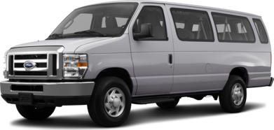 E350 Super Duty Passenger XLT Extended Van 3D image