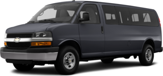 2014 Chevrolet Express 3500 Passenger LT Extended Van 3D