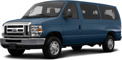 E350 Super Duty Passenger XLT Extended Van 3D image