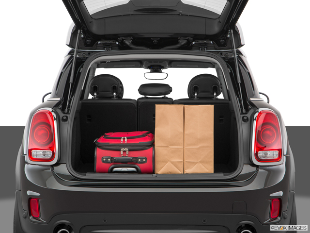 MINI Countryman cargo area with the liftgate open