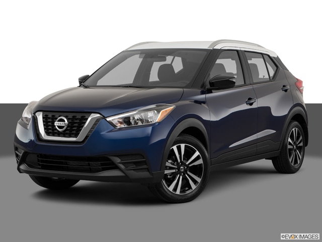 nissan kicks blue and white