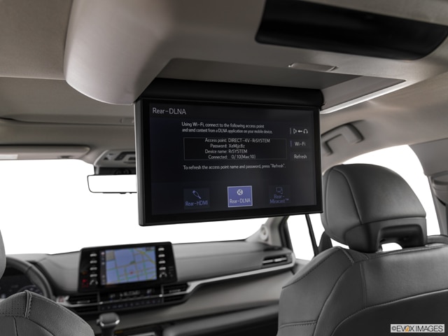 2021 toyota sienna rear entertainment system cost