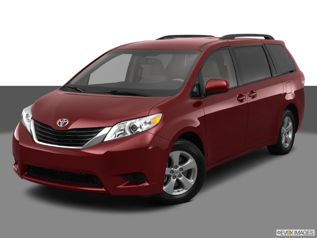 red toyota minivan