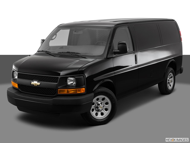 black chevy express van