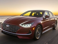 2021 Hyundai Sonata Hybrid Blue Sedan 4D