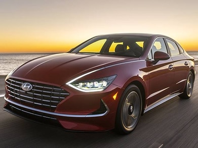 Sonata Hybrid Blue Sedan 4D image