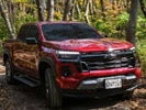 2026 Chevrolet Colorado front-facing, side angle cropped car colored image
