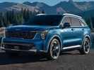 2026 Kia Sorento Hybrid front-facing, side angle cropped car colored image