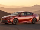2026 Toyota Camry front-facing, side angle cropped car colored image