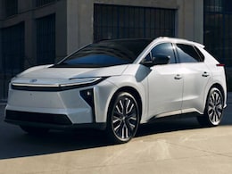 2026 Toyota bZ front-facing, side angle cropped car colored image